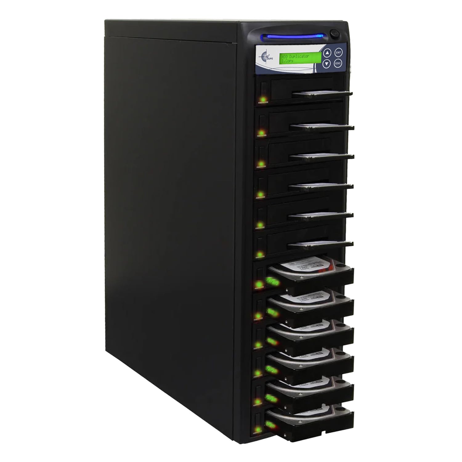 EZ DUPE 1 to 11 SSD HDD Hard Drive Tower Duplicator - 36GB/Min H11PROHSATB