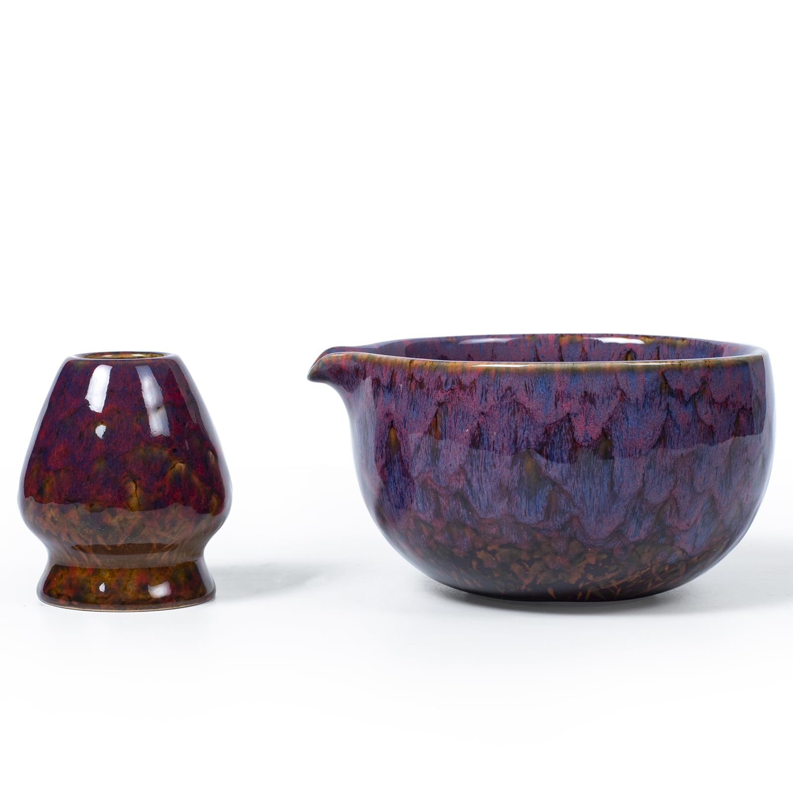 QDDTRAHCCLJZ Japanese Ceramic Matcha Bowl. 20 Ounce Ceramic Bowl.