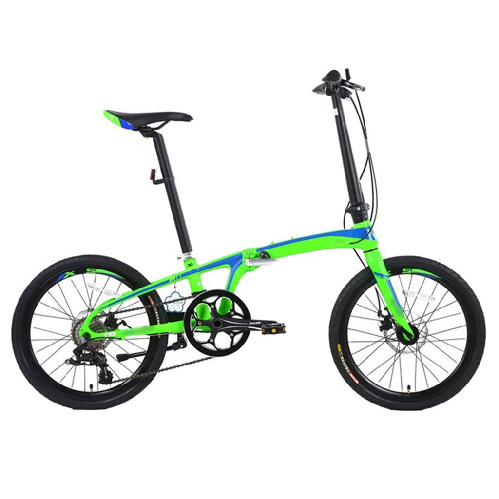TYXTYX 20-Zoll 8 Gang Klappräder, Travel Faltrad, Camping Klapprad mit Tragegriff, Faltfahrrad für Herren und Damen, Variabler Geschwindigkeit :