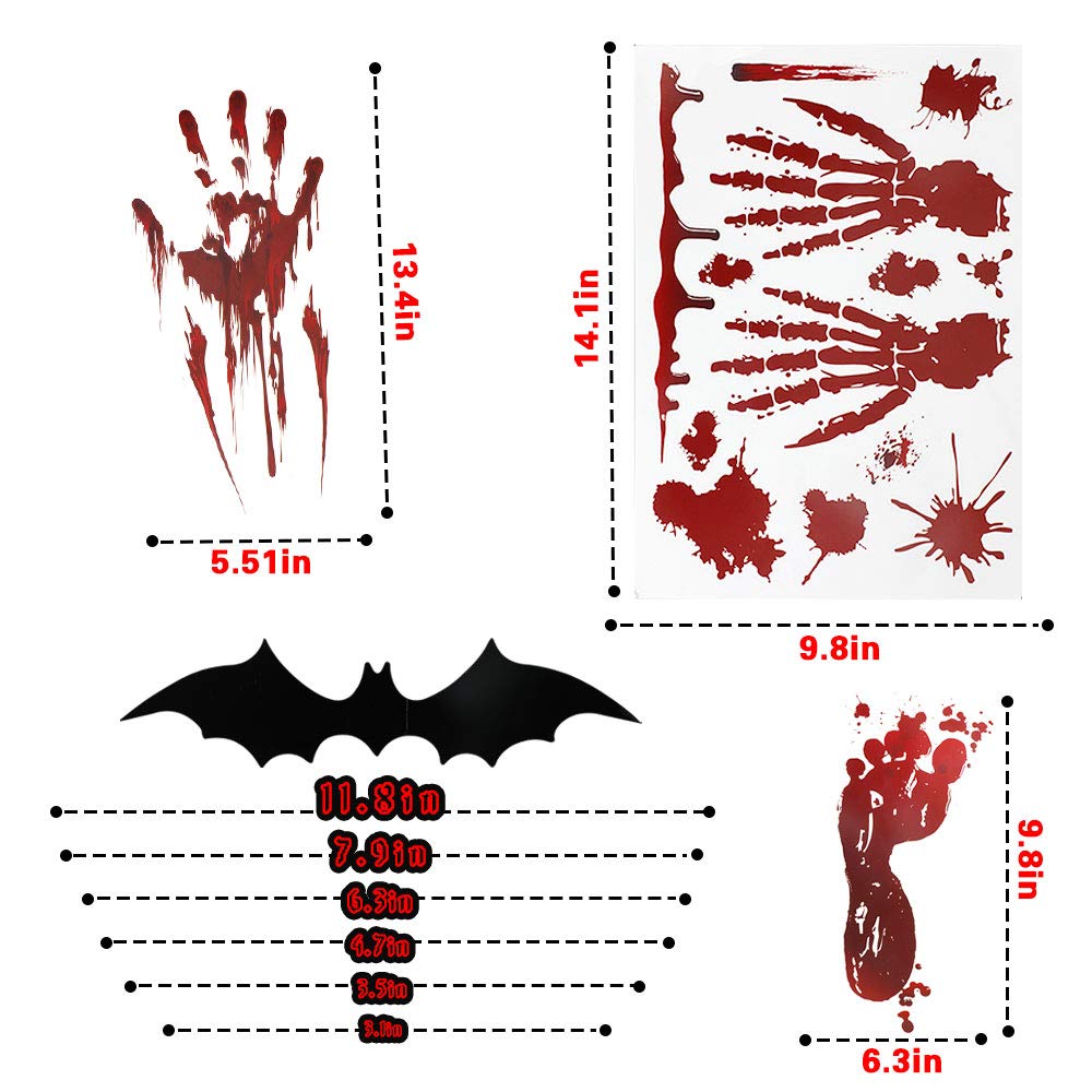 500 Fledermaus Aufkleber Halloween - 3,8cm Schwarze PVC Aufkleber