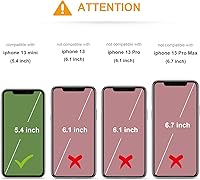 Vista 2 de KIHUWEY Funda compatible con iPhone 13 Mini de 5.4 pulgadas (gris)