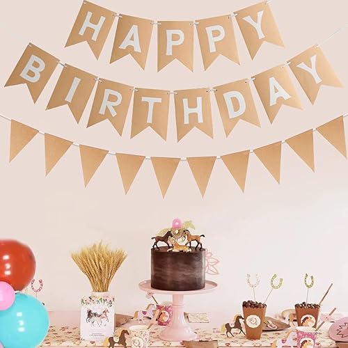 Vista 54 de Zwiebeco Decoración de fiesta de feliz cumpleaños, banderín, guirnalda de banderines, kit de abanico de papel para niños, Capitán América