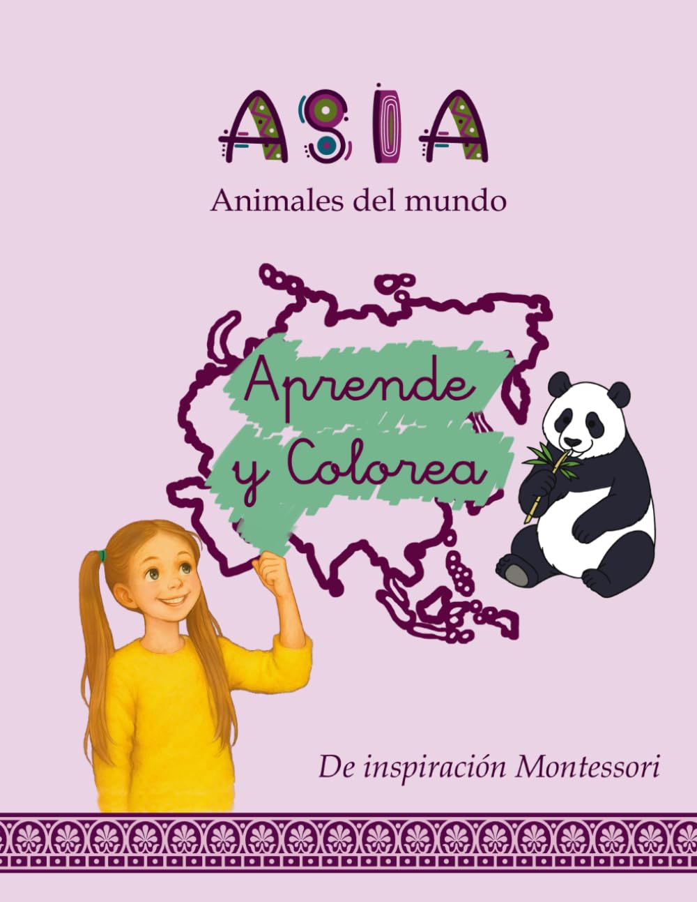 Safari Montessori, aprende y colorea animales de Asia: Dibujos realistas para colorear, curiosidades sorprendentes y datos científicos (Safari Montessori: aprende y colorea animales del mundo)