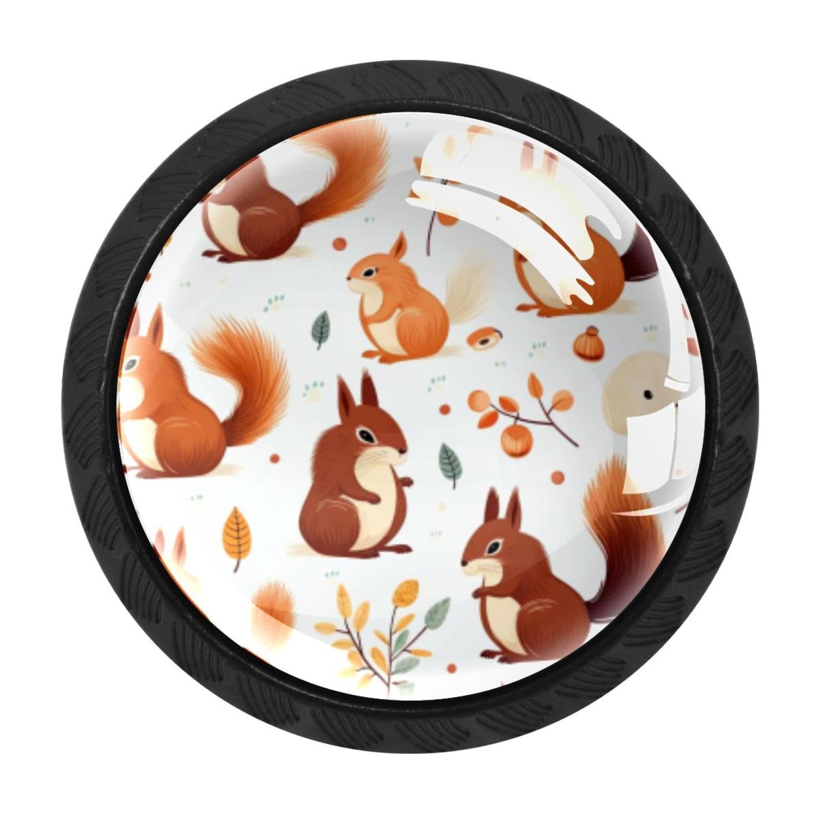 Chenzzzz Multicolored 15 4 Pack Squirrel Kitchen Cabinet Knobs Drawer Knobs Door Dresser Handles For Personalized Gifts Great For Any Occasion