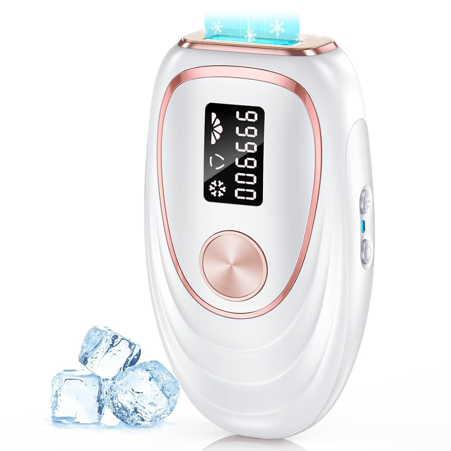 Haarlosy IPL Geräte Haarentfernung Laser mit Kühlfunktion, 5 Energiestufen 999,900 Lichtimpulse Schmerzfreie IPL Haarentfernungsgerät für Frauen Männer Gesicht, Achseln, Beine und Körper (Weiß)