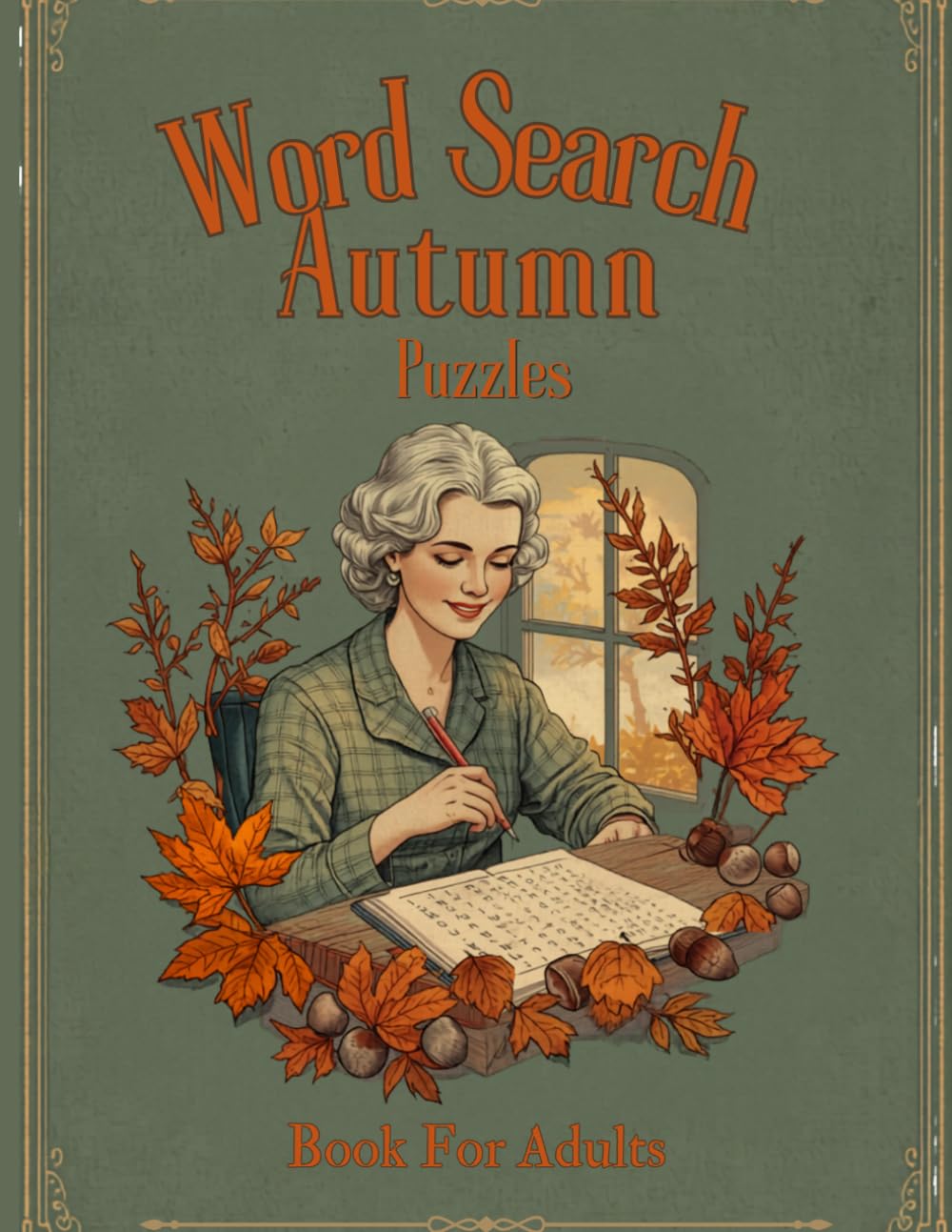 Autumn Word Search: Word search for adults seniors & teens puzzle book large print