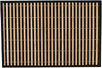 Mimo Style Lugar Americano de Bambu Listras Cru/Preto com 45cmx30cm para Mesa, Cozinha e Sala de Jantar - Moderno Sofisticado Sustentável e Ecológico - Com Resistência Térmica e Evita Manchas