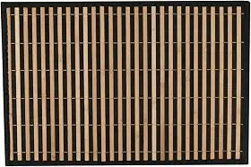 Mimo Style Lugar Americano de Bambu Listras Cru/Preto com 45cmx30cm para Mesa, Cozinha e Sala de Jantar - Moderno Sofisticado Sustentável e Ecológico - Com Resistência Térmica e Evita Manchas