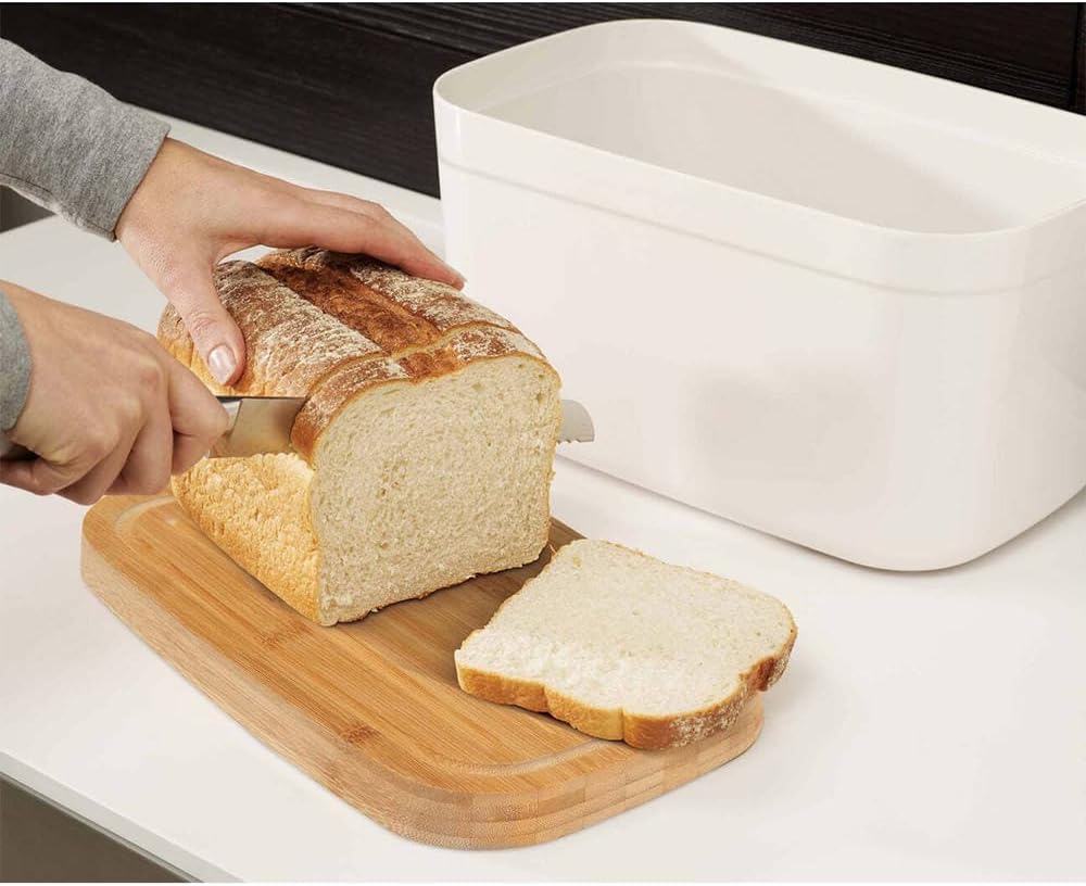 Joseph Joseph Bread Box with Removable Bamboo Cutting Board