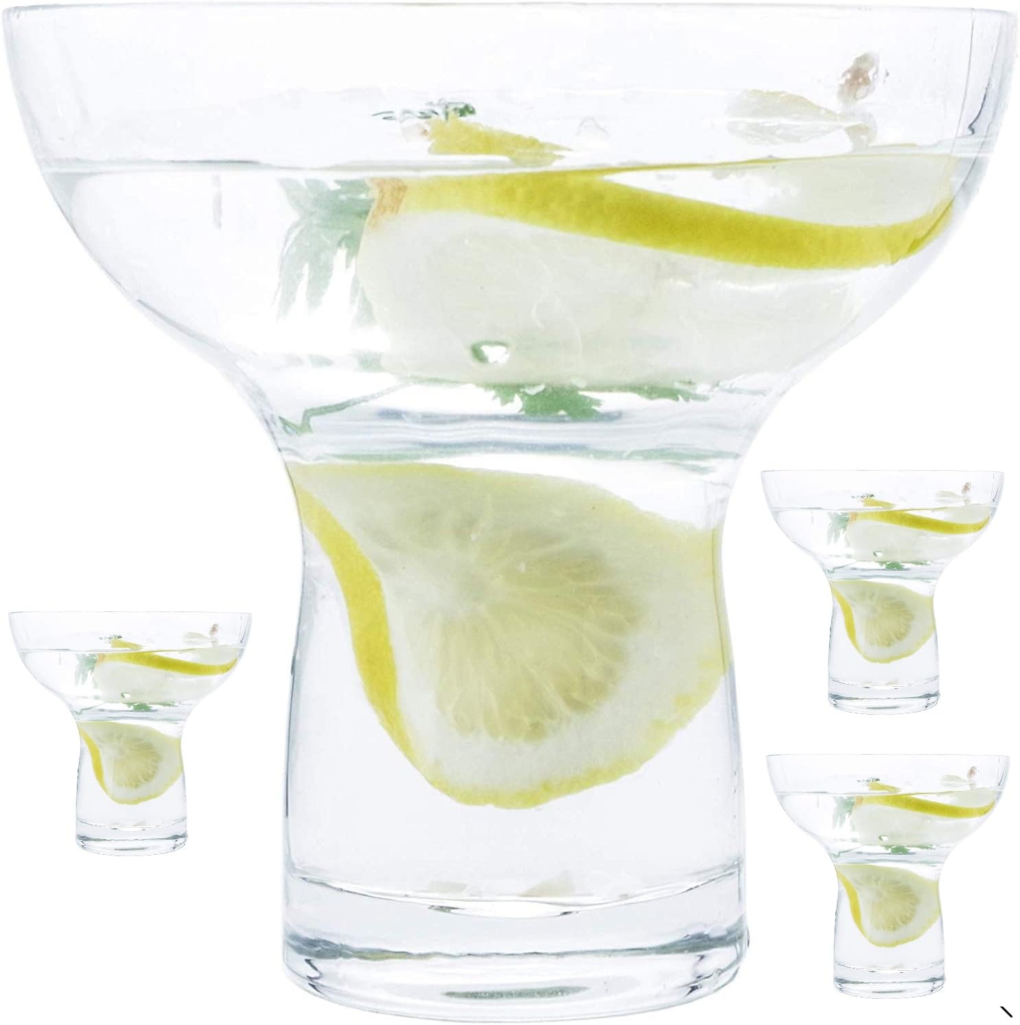 Chefcaptain Margarita Glasses Set Of 4, 16oz Stemless