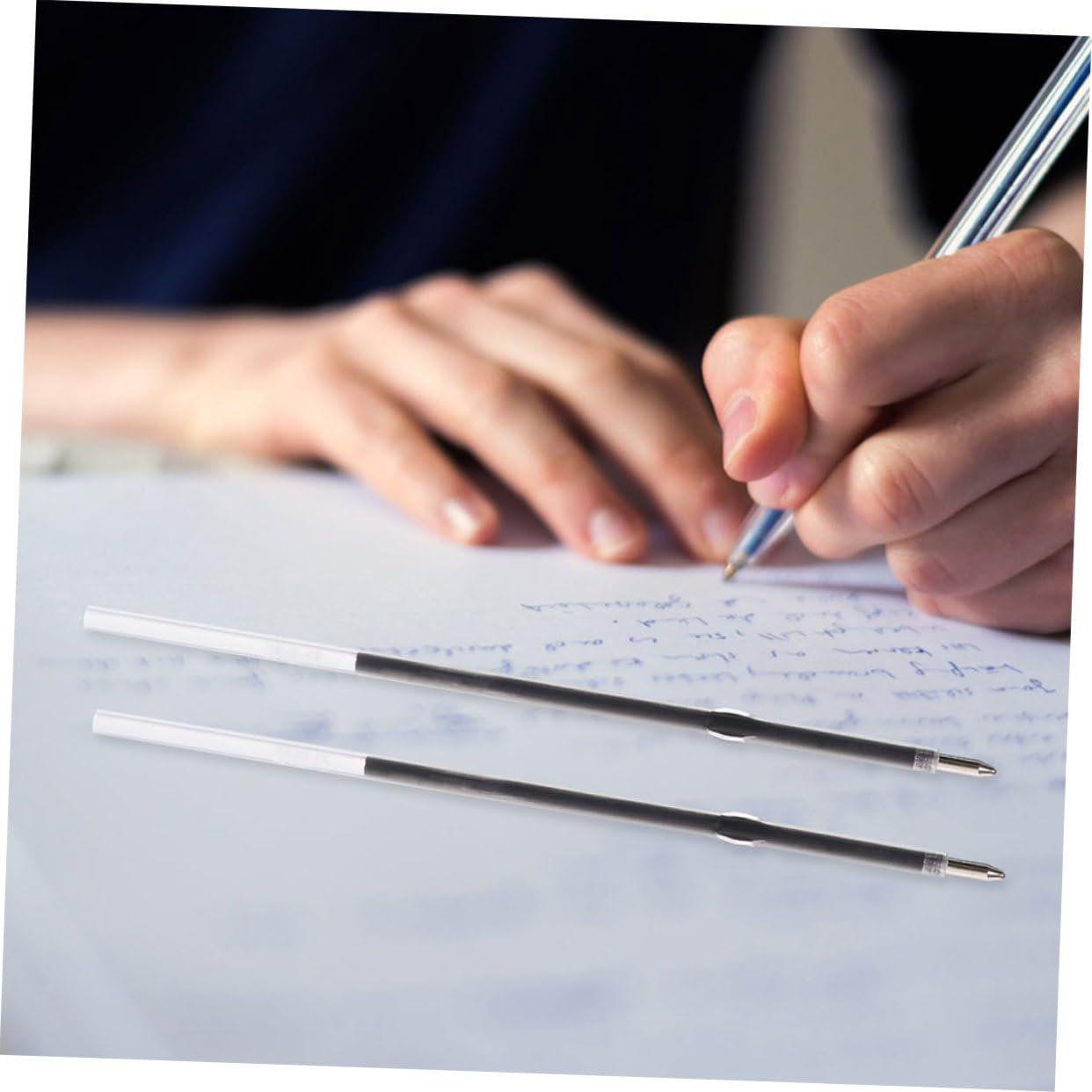 HOMSFOU 5 Series Recambios De Tinta Para Bolígrafos Papelería De Oficina Recambios Para Bolígrafos De Escritura Bolígrafos De Punta Fina Recambios Para Bolígrafos De 200 piezas*5