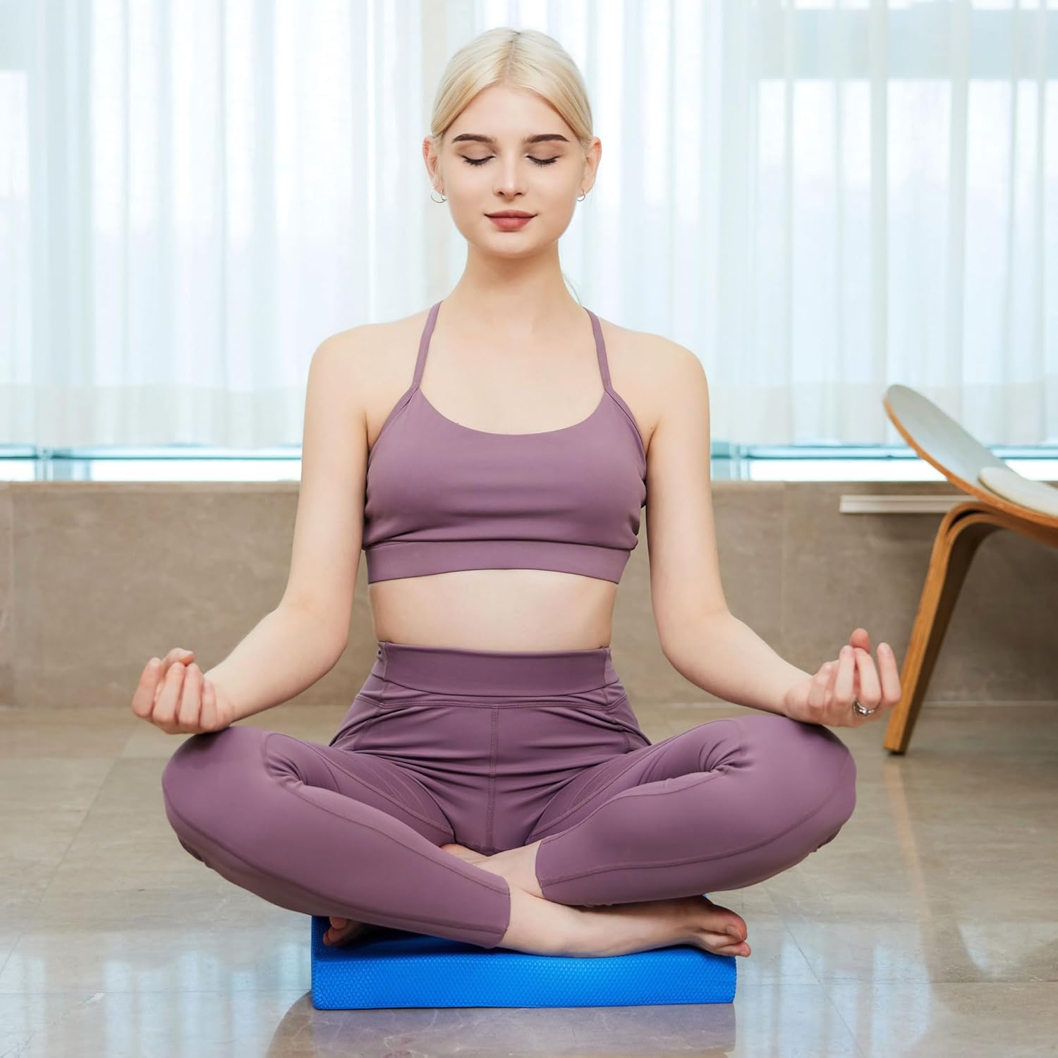 Tappetino per equilibrio, in schiuma, 40,1 x 33 x 5,1 cm, per esercizi di fisioterapia, yoga, allenamento dell'equilibrio