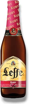 Leffe Ruby 12 x 0,33l - Fruchtbier aus Belgien mit 5,0% Vol.- Inkl. Haus der Biere Berlin Bierdeckel