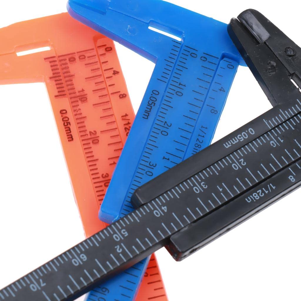EleXAR 80Mm Mini PVC Sliding Vernier Caliper Gauge Measure Tool Ruler ...