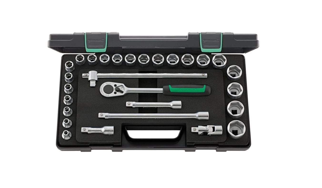 美品 STAHLWILLE ソケットレンチセット 52/22/6KN Amazon.co.jp: STAHLWILLE スタビレー 28点組 1/2SQソケットレンチ