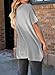 SHEWIN Sweaters for Women Casual Oversized Lightweight Short Sleeve Sweater Loose Crewneck Tunic Tops Shirts Womens Fall Fashion 2024 Grey Medium