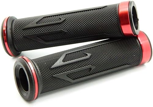 MotorToGo Puños de manillar de extremo abierto de extremo abierto rojo compatible con Kawasaki Ninja ZX6R 2007