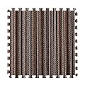 Soft Interlocking Carpet Tiles,11.6 Sq. Ft. Cotton Linen Foam Puzzle Floor Mat,Floor Area Rugs for All Seasons,12x12 Inch(Color:Stripe 1)