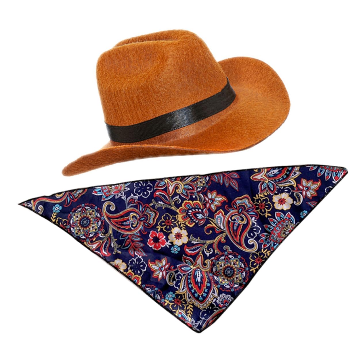 INOOMP 5piezas Sombrero De Perro con Bandana De Gorra Cómoda para Mascotas Accesorio Decorativo para Fiestas y Eventos Especiales