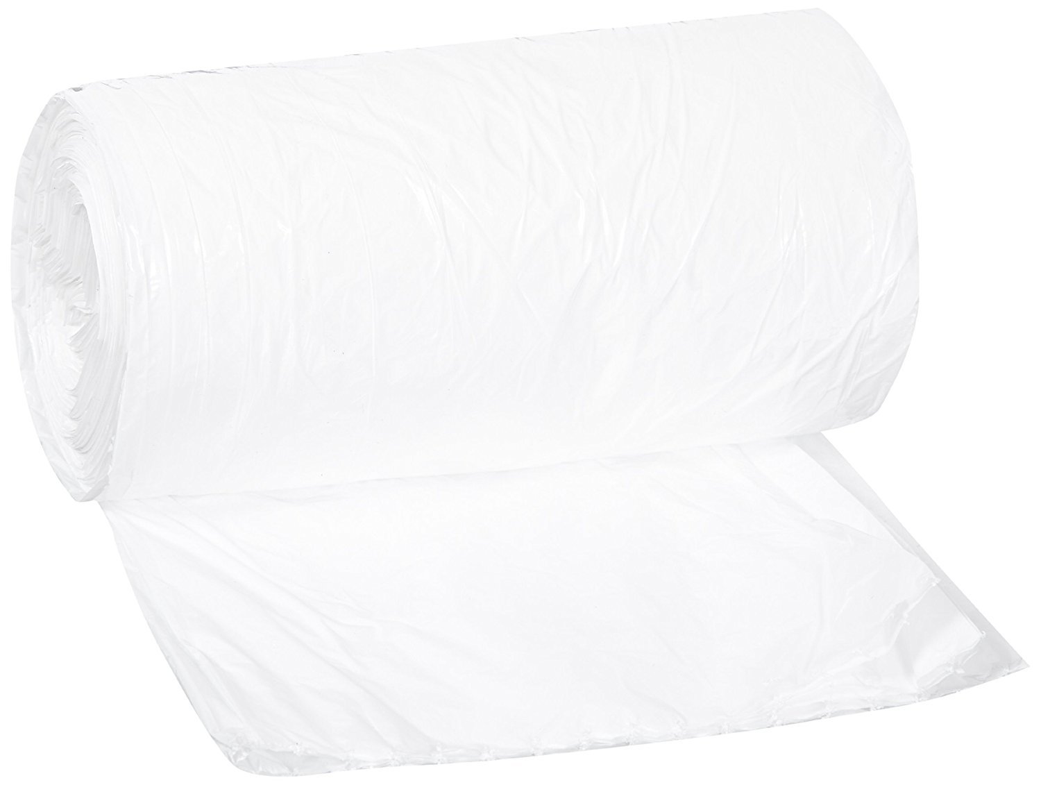 Aluf Plastics12-16 Gallon White Trash Bags - (Pack of 500) Linear Low Density Butene Star Seal Coreless Wastebasket Liners for Home, Bathroom, Kitchen, Office, and Everyday use