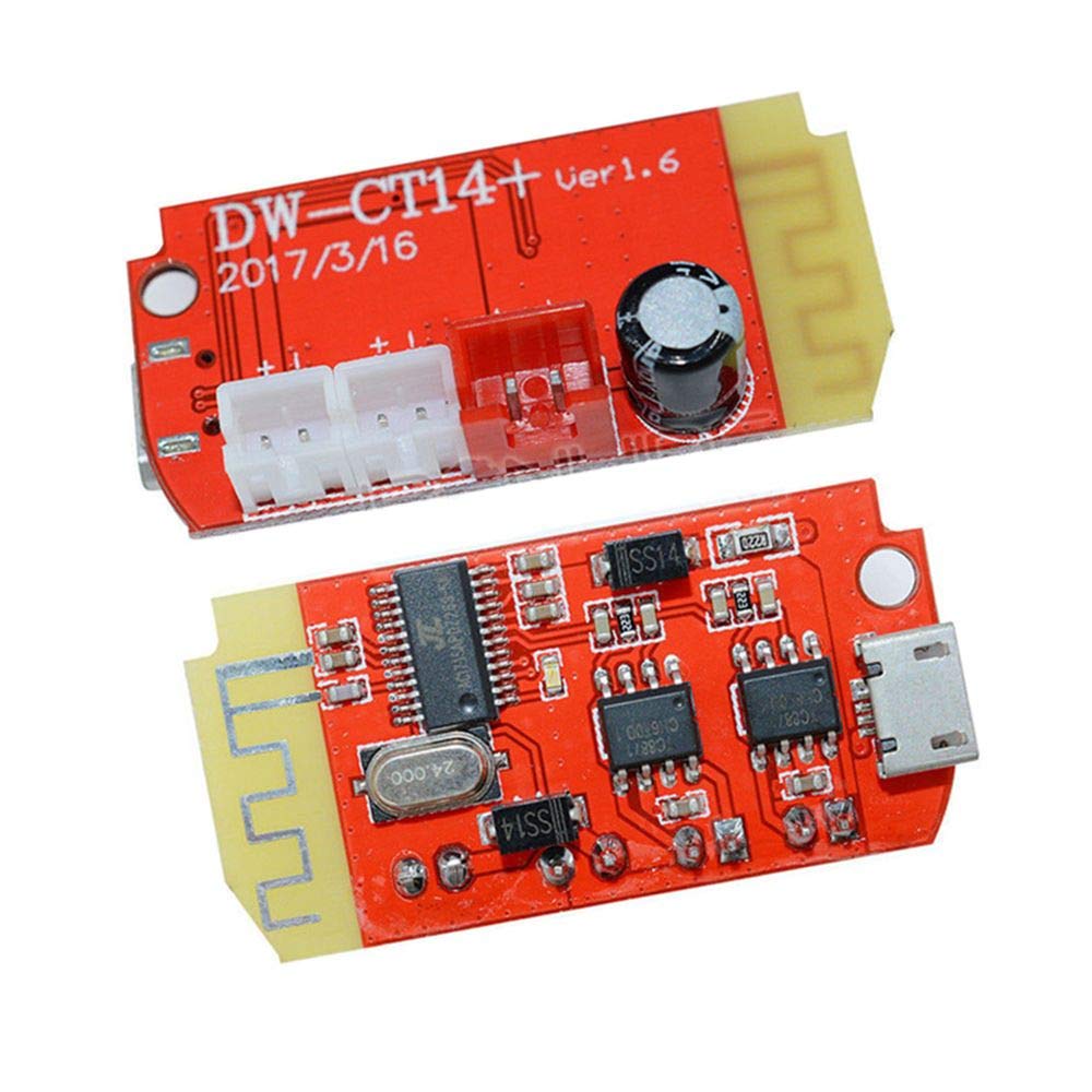 DAOKI 2Pcs Bluetooth Power Amplifier Board CT14 Micro 4.2 Stereo
