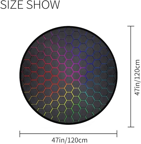 Miniatura 6 de keepcute Tapete para silla de juegos de 47 pulgadas para suelo de madera dura, antideslizante, tapete para silla de oficina, tapete para silla de