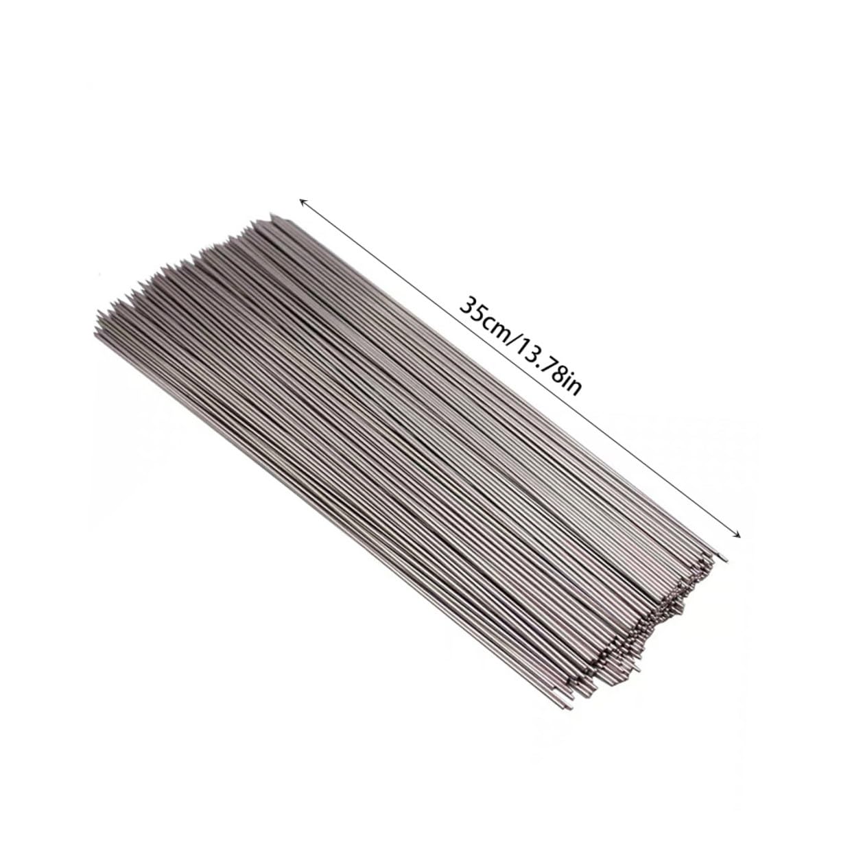 VILLCASE Spiedini in Acciaio Inossidabile 304 Rotondi Resistenti per Barbecue e Picnic, Bastoncini Riutilizzabili 2mm X 35cm, Confezione da 100 Pezzi, Utensili per Grigliate All'aperto e Cucina Estiva