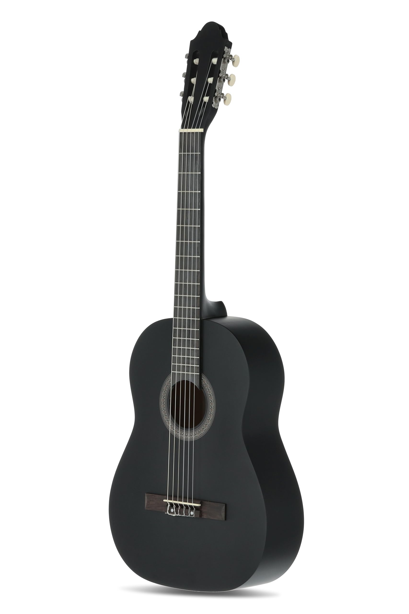 Chitarra Classica 4/4 Nero Starter Set con Borsa, Plettri, Libro CD, Accordatore