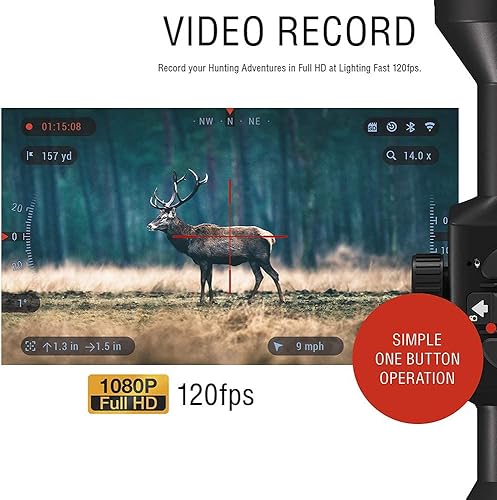 Miniatura 9 de theOpticGuru ATN Thor 4 640 x 480 alcance térmico 1-10x con grabación de video en HD zoom suave Bluetooth y Wi-Fi transmisión galería y controles
