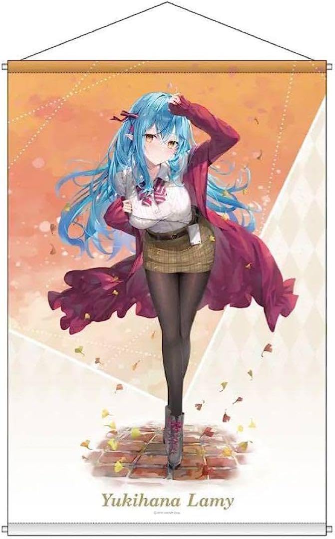 ホロライブ　雪花ラミィ　タペストリー　二本セット Amazon.co.jp: 浴衣ラミィ 雪花ラミィ タペストリー B2