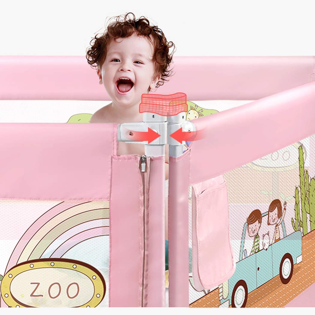 Barandilla de Cama Vertical abatible, Resistente a roturas, de Seguridad para niños, anticaídas, Deflector de cabecera de 1,8 m, Ajuste Universal de 8 velocidades (Color