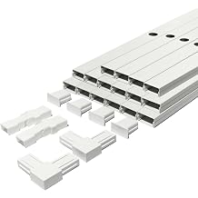 Pro Light Track Kit Compatible with Govee Permanent Outdoor Pro Lights 52.5ft Aluminum Mounting Channel White, Weather-Resistant Enclosure