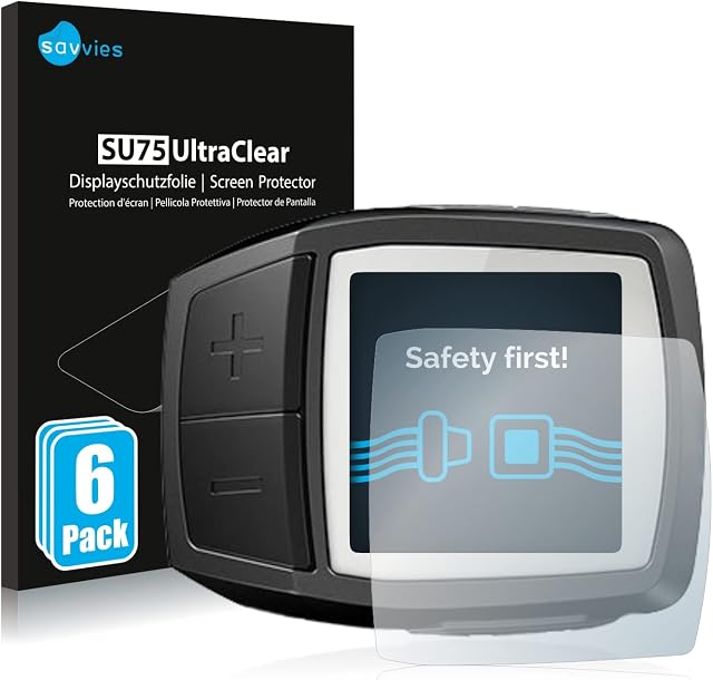 Savvies Screen Protector compatible with Bosch Purion Protection Film Clear (6 Pack)