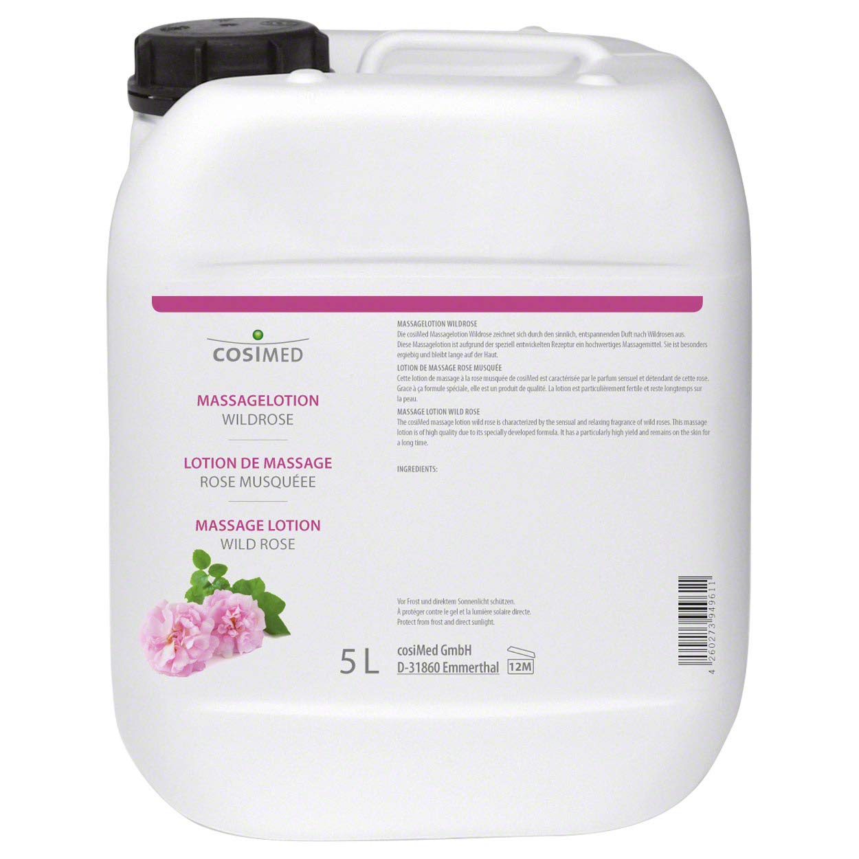cosiMed Massagelotion Wildrose, 5 l, Massage Lotion