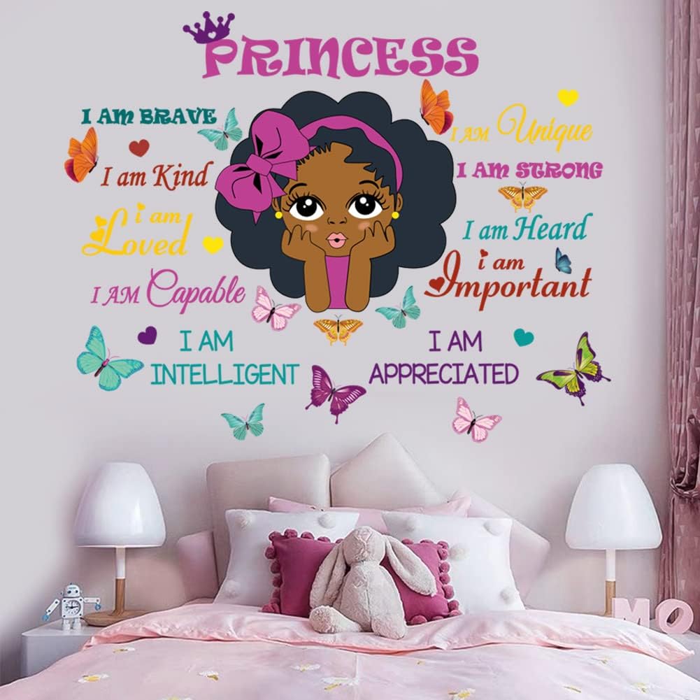 Amazon.com: Black Girl Magic Wall Decor Stickers Inspirational Quotes ...