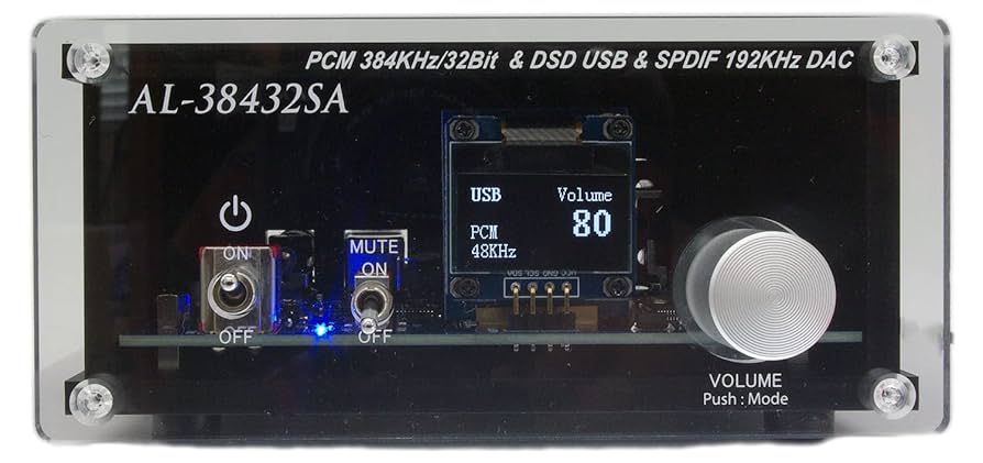 Amulech AL-38432DS ヘッドホンアンプ ハイレゾ音源対応 Amazon.co.jp: Amulech ○ハイレゾ音源対応 Hi-Fi USB-DAC ○PCM