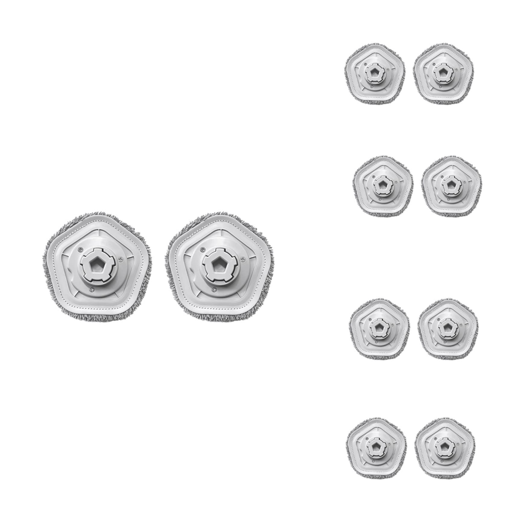 Hndhbfgrt 10 PCS Mop Cloth for Bot W10 Sweeping Robot Vacuum Cleaner Accessories Replacement Parts
