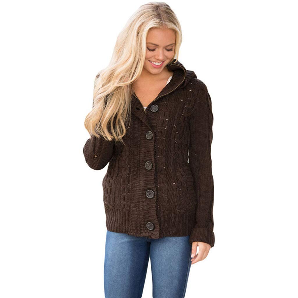 TRonin Women's Hooded Knit Cardigan 