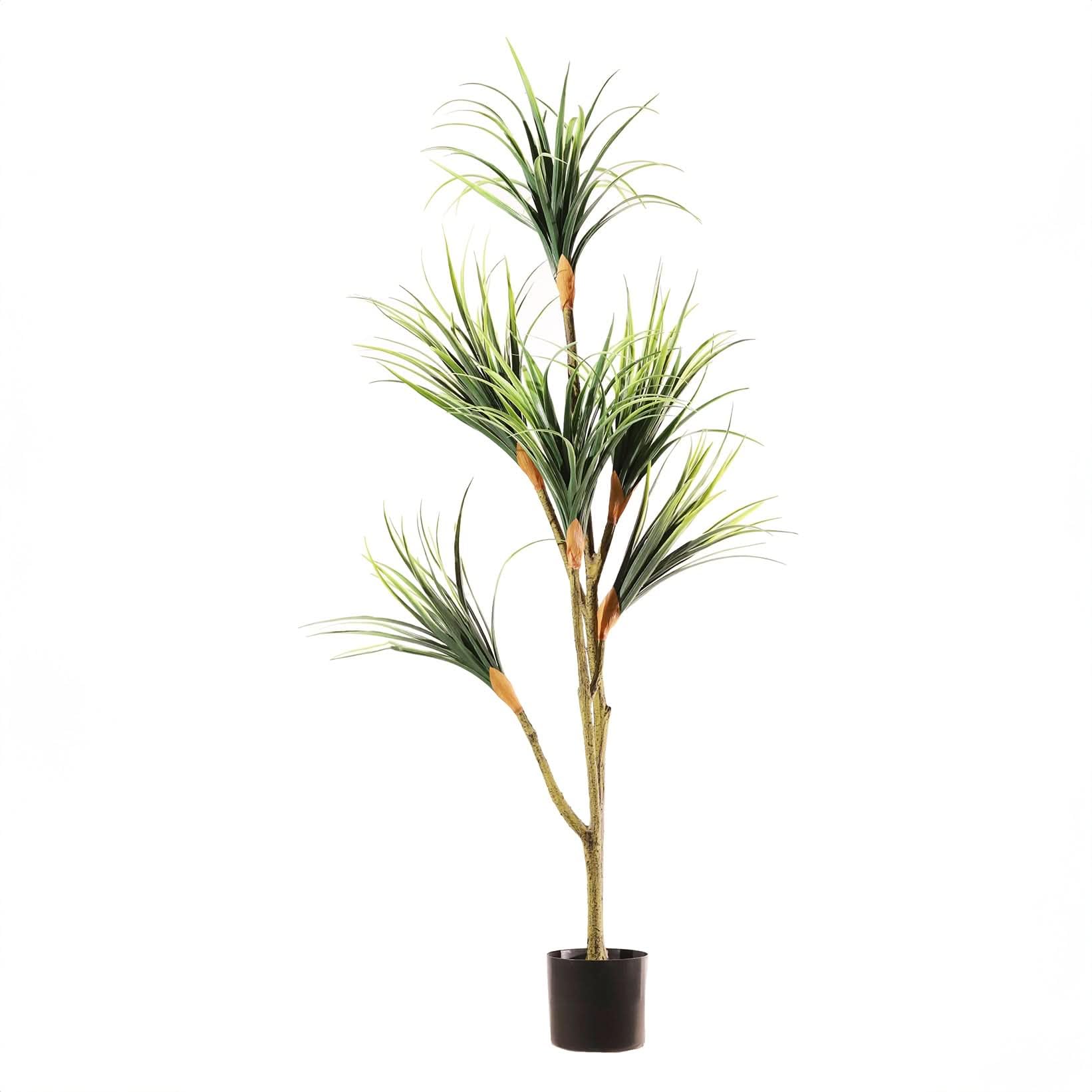 Planta Artificial | Drácena 150 cm | Drácena Artificial 150 cm, Material Resistente Ideal para Salón, Oficina y Recibidor
