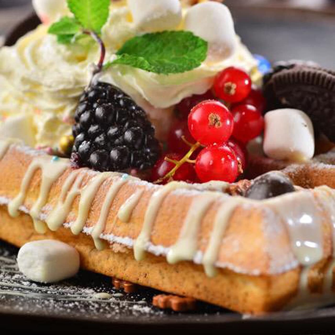 Happies mix et pâte alimentaire - Mélange pour préparation de gaufres de Bruxelles à partir de la reccette traditionnelle (2.5)