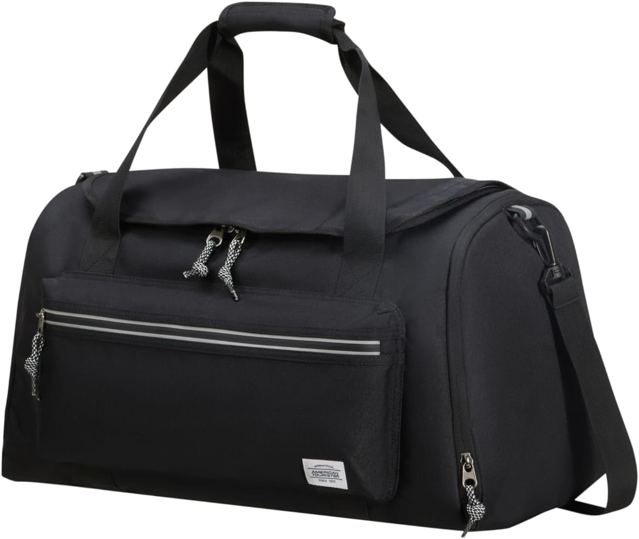 American Tourister Brightup Travel Bag Zip, 52 cm, 44 l, Black, Black (Black), Travel Bag 52 cm, Travel Bags