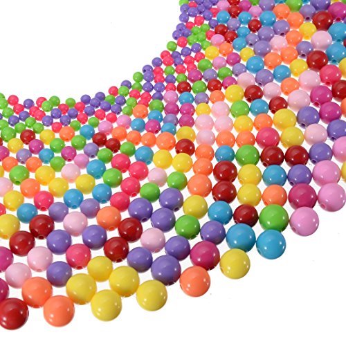 Bib Collar Necklace Christmas Gift Chunky Ccb Resin Beads Chain Choker Statement Necklace Womens Fashion Jewelry Necklace (Multi-Color 1) #TOP4