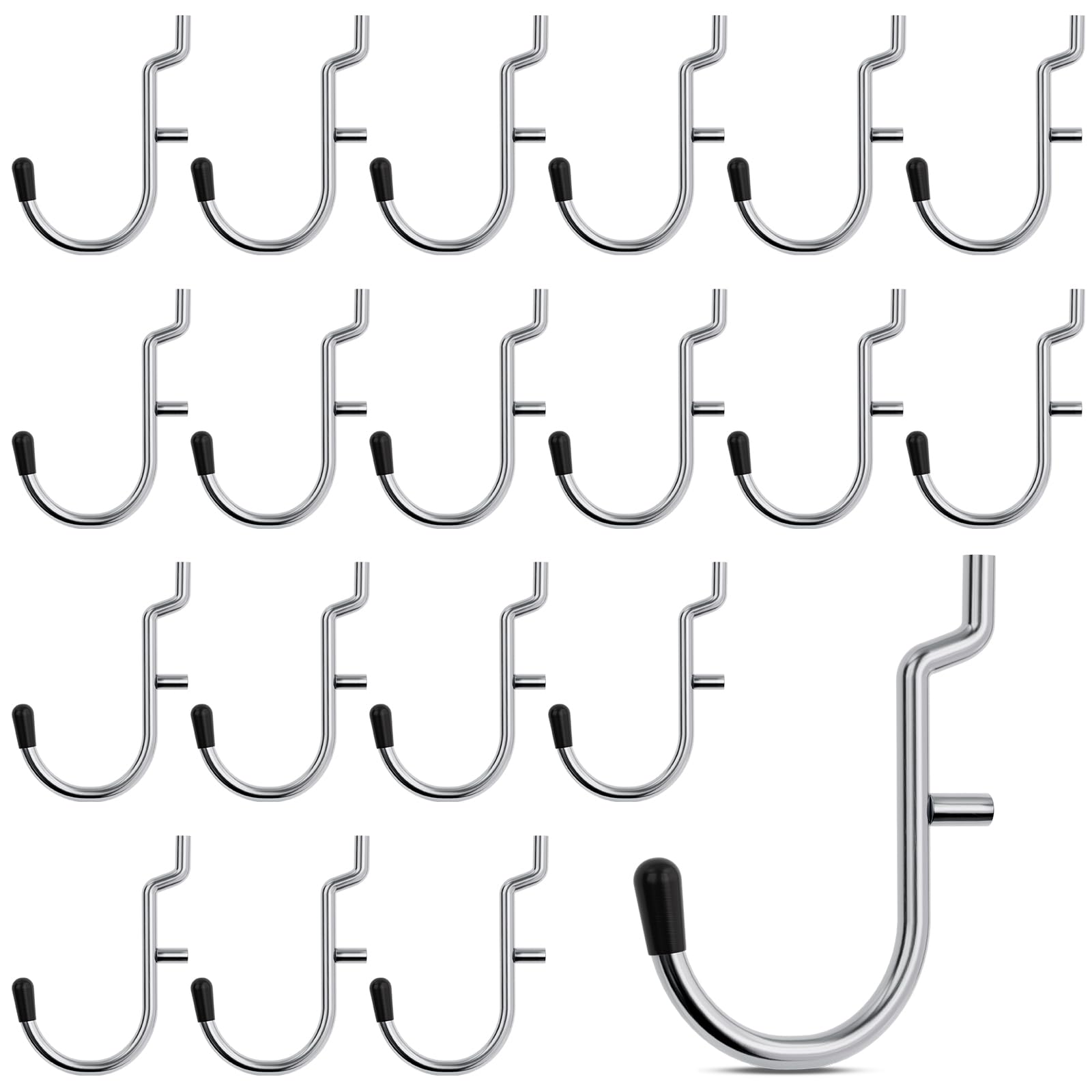 INCLY Pegboard J Hooks - 100 Pack -1