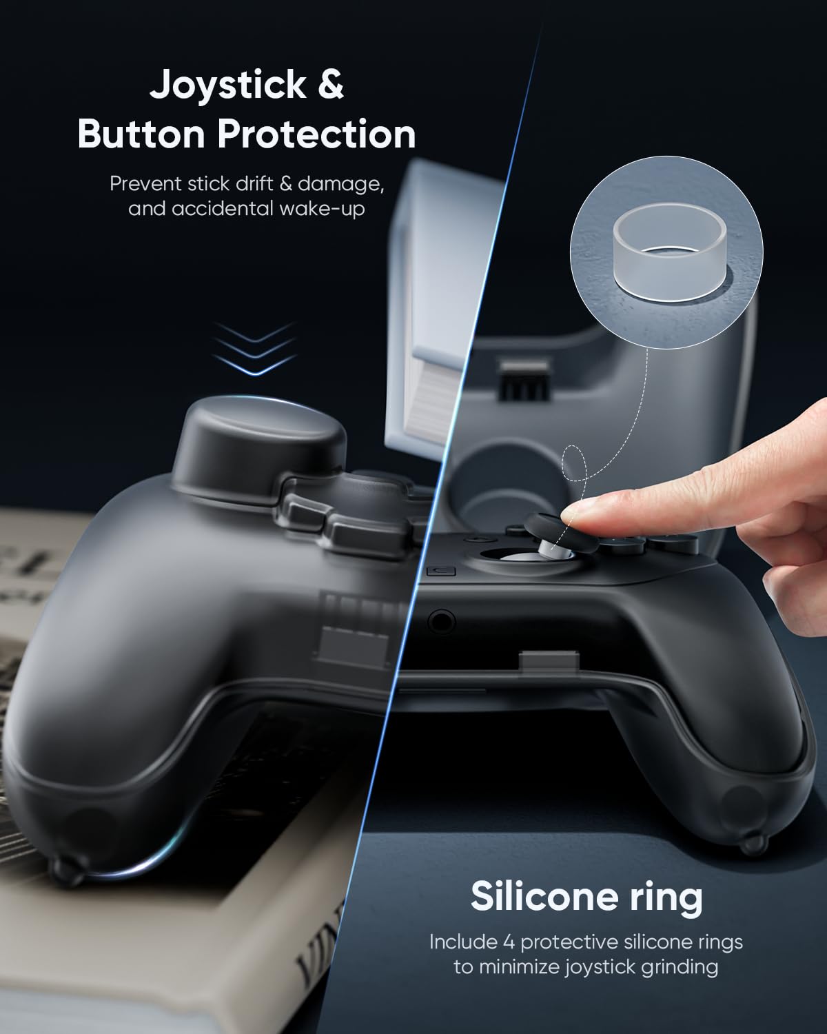 Tiiletzote Protective Travel Case for Nintendo Switch 2 Pro Controller, Hard Shell 1:1 Fit Portable Carrying Case, Magnetic Closure, Joystick Protection, Dust-Resistant, Anti-Scratch, Shock-Proof - Image 4