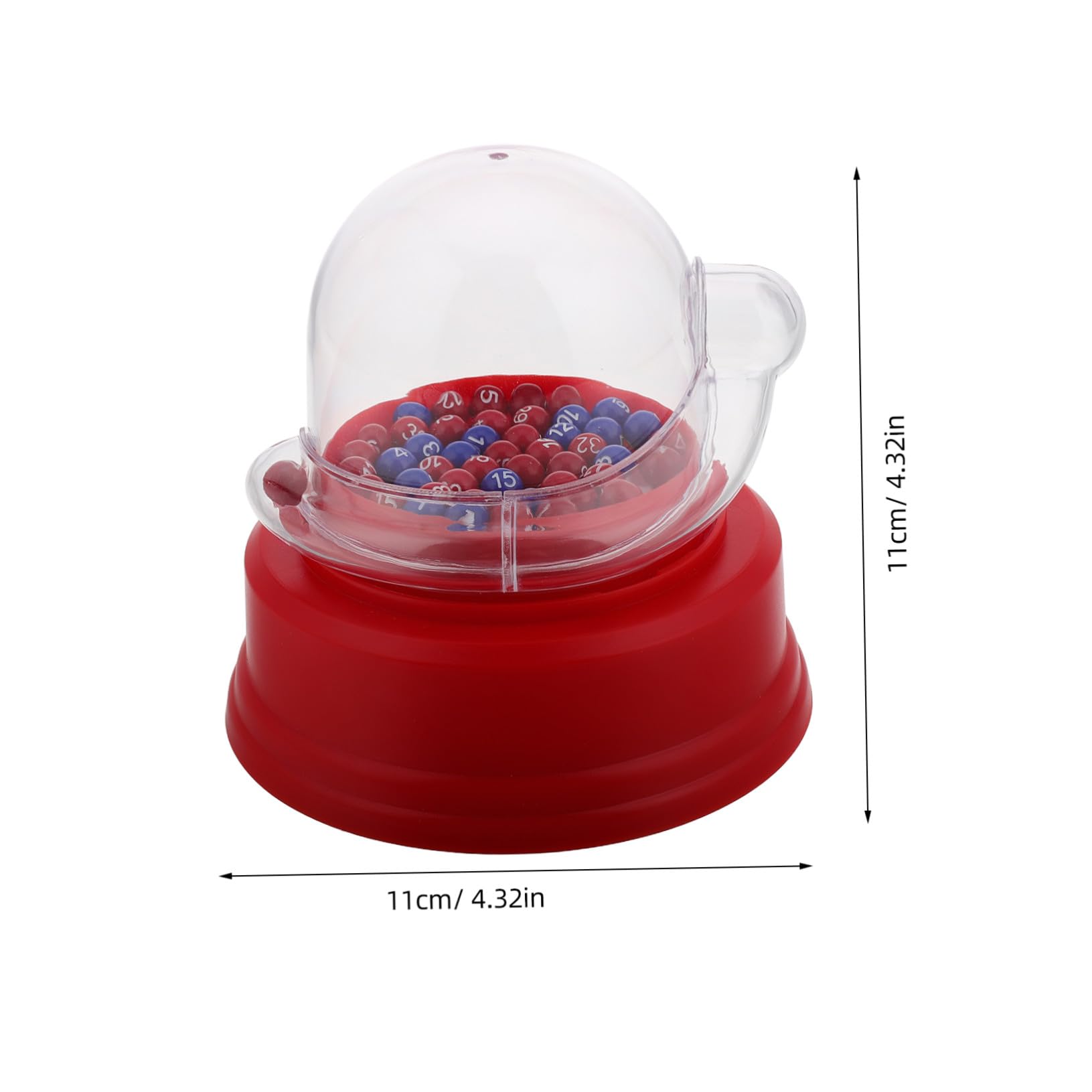 Máquina Eléctrica de Lotería Portátil con Bolas de Burbujas Selector de Números Estable para Familiares y Fiestas