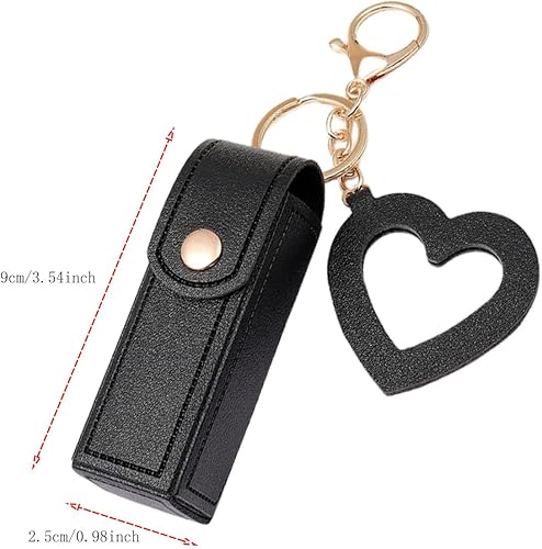 Miniatura 2 de Yurtziru Organizador de lápiz labial con espejo, soporte portátil para lápiz labial, bolsa de brillo de labios, estuche para lápices labiales para