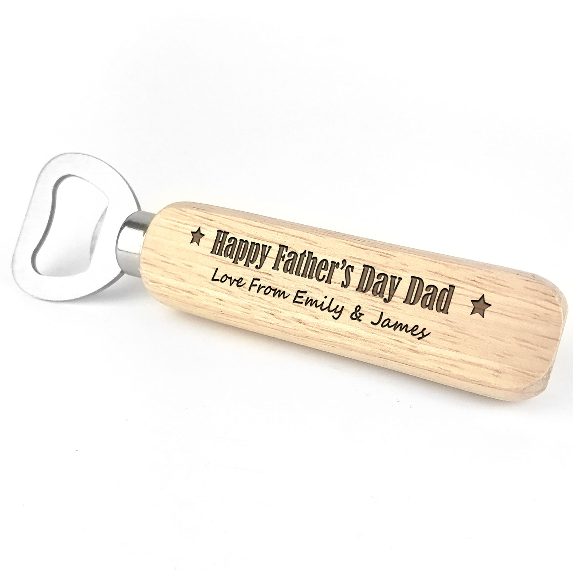 Red Ocean Gifts for Dad Daddy Fathers Day Wood Bottle Opener Personalised Novelty Dad Gift from Daughter Son