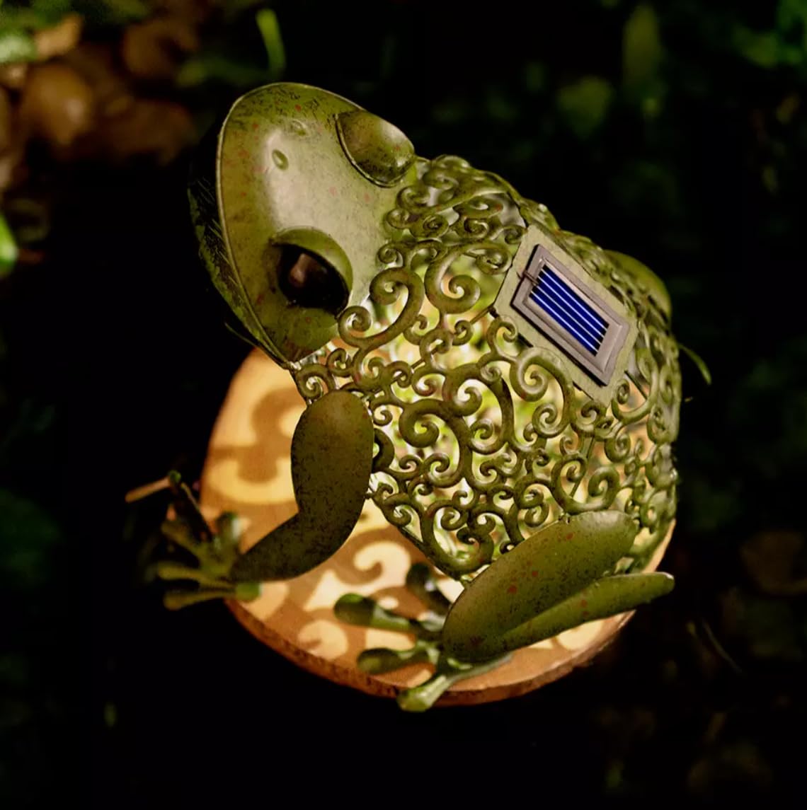 Garden Mile® Solarlampe Kupfer Bronze-Effekt Metall-Silhouette, Garten Tierskulpturen Farbwechselnde LED-Leuchten, atemberaubende vielseitige Gartendeko