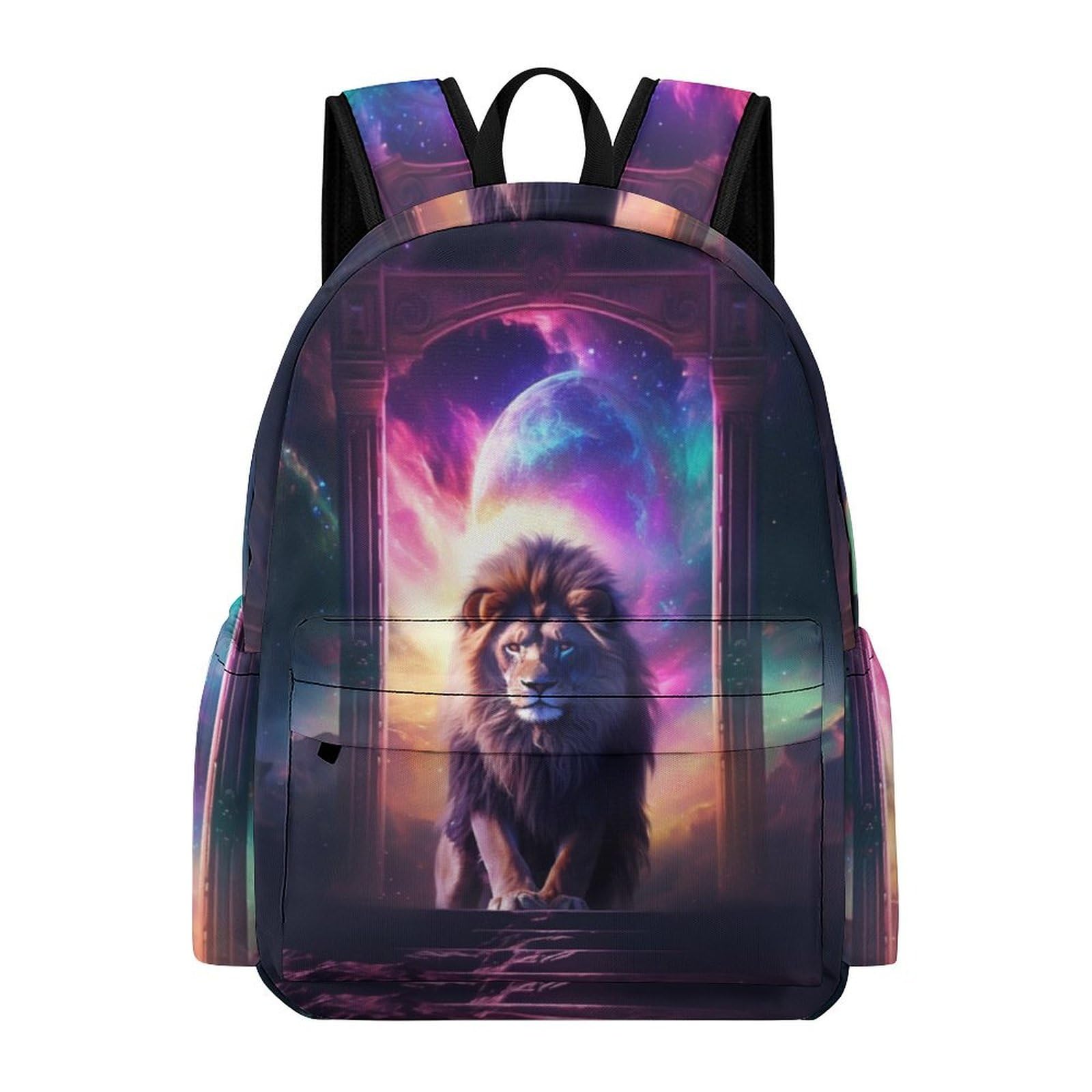 Tpisli Boys Style-18 Children's Backpack, Schoolbag Cute Lion Large Capacity Students Bookbag Rucksack Lion For Girls Teen
