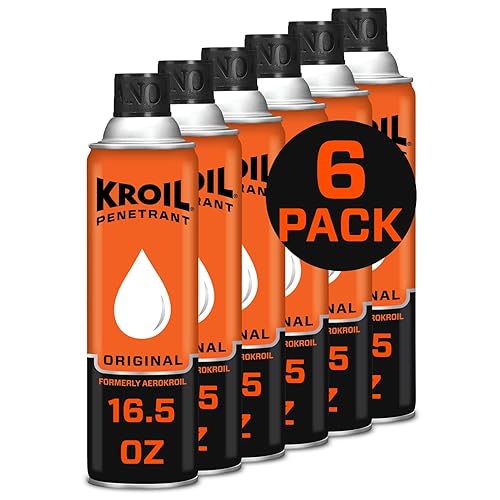 Miniatura 7 de Kroil Aerokroil Penetrant - Lubricante penetrante de óxido - Aceite inhibidor de la corrosión para cadenas, bisagras y piezas metálicas pegadas, uso